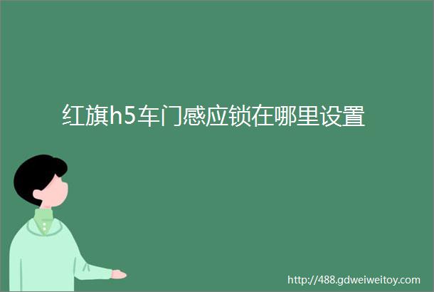 红旗h5车门感应锁在哪里设置